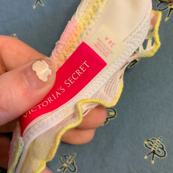 Victoria Secret Yellow/Watercolor Bikini - Picture 3 of 4